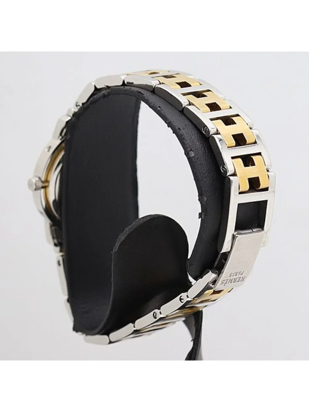 ★SOLD★ Hermes Clipper Date Quartz Ivory Dial Watch Mtm - Picture 3 of 4